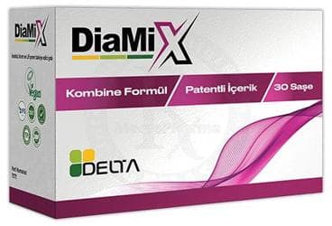 DELTA DIAMIX INOSITOL, KROM VE LIF ICEREN TAKVIYE EDICI GIDA 30 saşe İlaç Görseli