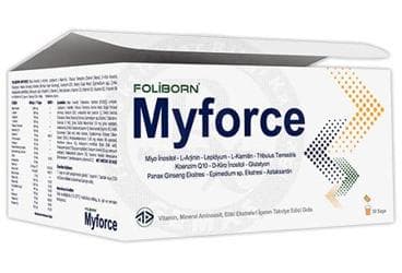 FOLIBORN MYFORCE TAKVIYE EDICI GIDA SASE 30 saşe İlaç Görseli