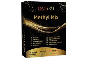DAILYVIT METHYLMIX KUERSETIN, L-KARNITIN, VITAMIN VE MINERALLER ICEREN TAKVIYE EDICI GIDA 30 kapsül İlaç Görseli