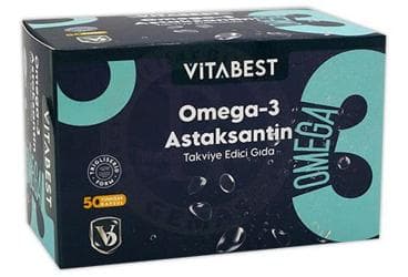VITABEST OMEGA 3 ICEREN KAPSUL TAKVIYE EDICI GIDA 50 kapsül İlaç Görseli