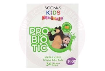 VOONKA KIDS MASA ILE KOCA AYI PROBIOTIC TAKVIYE EDICI GIDA CIGNEME TABLETI 32 tablet İlaç Görseli