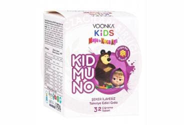 VOONKA KIDS MASA ILE KOCA AYI KIDMUNO TAKVIYE EDICI GIDA CIGNEME TABLETI 32 tablet İlaç Görseli