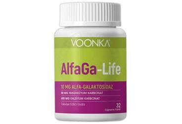 VOONKA ALFAGA-LIFE ALFAGALAKTOZIDAZ ICEREN TAKVIYE EDICI GIDA 32 tablet İlaç Görseli