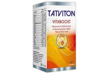 TATVITON VITABOOST TABLET TAKVIYE EDICI GIDA 30 tablet İlaç Görseli