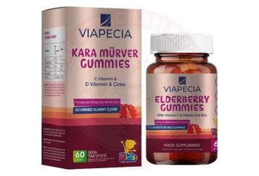 VIAPECIA ELDERBERRY GUMMY TABLET 60 tablet İlaç Görseli