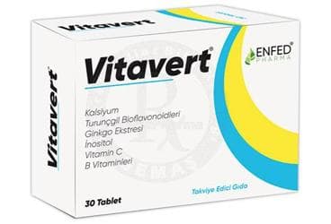 VITAVERT TAKVIYE EDICI GIDA 30 tablet İlaç Görseli