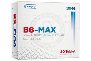 B6-MAX B6 VITAMIN TAKVIYE EDICI GIDA 30 tablet İlaç Görseli