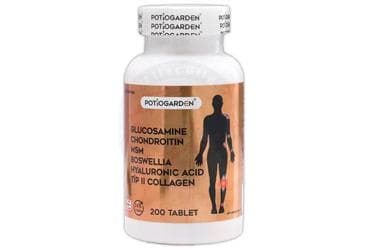 POTIOGARDEN GLUCOSAMINE CHONDROITIN MSM TAKVIYE EDICI GIDA TABLET 200 tablet İlaç Görseli