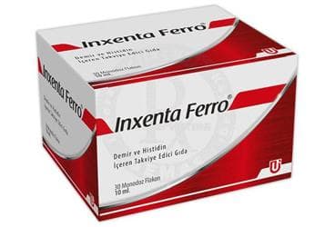 INXENTA FERRO DEMIR VE HISTIDIN ICEREN TAKVIYE EDICI GIDA 30 x 5 ml flakon İlaç Görseli
