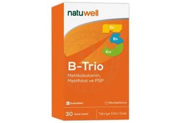 NATUWELL B-TRIO ICEREN TAKVIYE EDICI GIDA 30 tablet İlaç Görseli