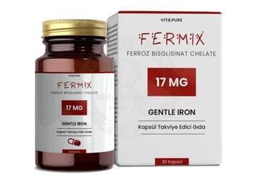 VITAPURE FERMIX DEMIR TAKVIYE EDICI GIDA KAPSUL 30 kapsül İlaç Görseli
