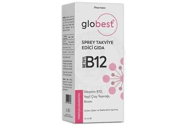 GLOBEST B12 ICEREN TAKVIYE EDICI GIDA 15 ml şişe İlaç Görseli