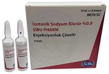 IZOTONIK SODYUM KLORUR %0,9 SIBU PHARM ENJEKSIYONLUK COZELTI (10 AMPUL) İlaç Görseli