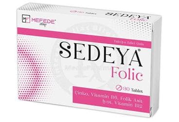 SEDEYA FOLIC TAKVIYE EDICI GIDA TABLET 30 tablet İlaç Görseli