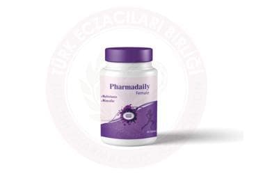 PHARMADAILY FEMALE MULTIVITAMIN VE MINERAL ICEREN TAKVIYE EDICI GIDA TABLET 30 tablet İlaç Görseli