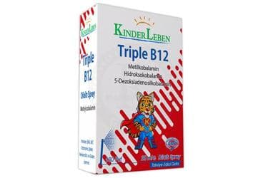 KINDERLEBEN TRIPLE B12 DILALTI SPREY 20 ml şişe İlaç Görseli