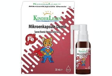 KINDERLEBEN MIKROENKAPSULE DEMIR ICEREN TAKVIYE EDICI DAMLA 30 ml şişe İlaç Görseli