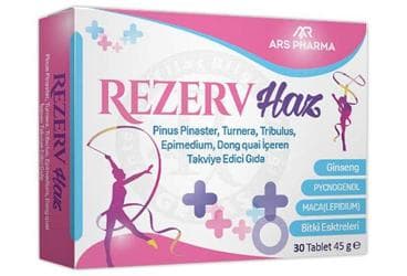 REZERV HAZ PINUS PINASTER, TURNERA, TRIBULUS, EPIMEDIUM, DONG QUAI ICEREN TAKVIYE EDICI GIDA TABLET 30 tablet İlaç Görseli