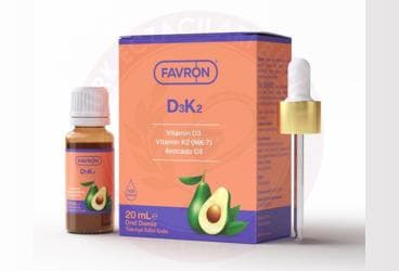 FAVRON D3K2 VITAMIN D3 VE K2 DAMLA TAKVIYE EDICI GIDA 20 ml İlaç Görseli