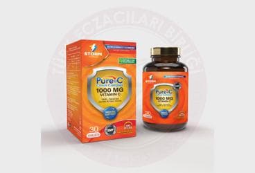 STORM VITALS PURE C CITRUS COMPLEX VITAMIN C ICEREN TAKVIYE EDICI GIDA TABLET 30 tablet İlaç Görseli
