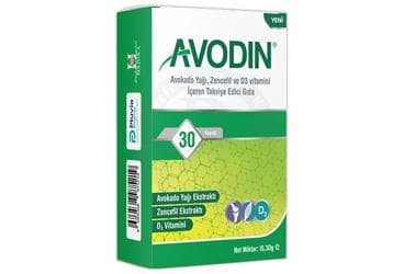 AVODIN TAKVIYE EDICI GIDA 30 kapsül İlaç Görseli