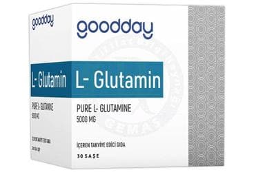 GOODDAY L-GLUTAMIN ICEREN TAKVIYE EDICI GIDA SASE 5000 mg 30 saşe İlaç Görseli