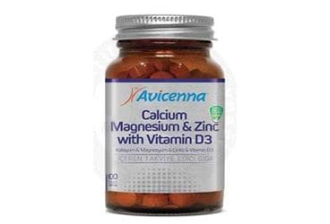 AVICENNA CALCIUM MAGNESIUM ZINC WITH VITAMIN D3 TABLET 100 tablet İlaç Görseli
