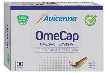AVICENNA OMECAP OMEGA 3 YUMUSAK KAPSUL 30 kapsül İlaç Görseli