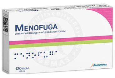 MENOFUGA CIMCIFUGA RACEMOSA & ACHILLEA MILLEFOLIUM ICEREN TAKVIYE EDICI GIDA 150 mg 120 tablet İlaç Görseli