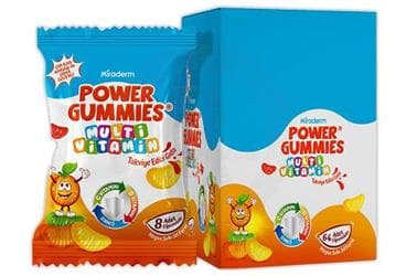 POWER GUMMIES MULTIVITAMIN TAKVIYE EDICI GIDA 64 tablet İlaç Görseli