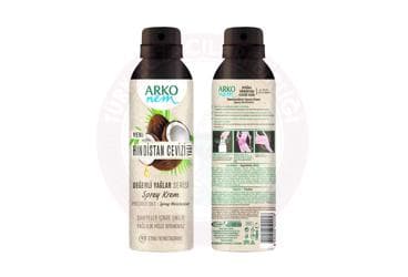 ARKO NEM DEGERLI YAGLAR SERISI HINDISTAN CEVIZI YAGI SPREY KREM 150 ml şişe İlaç Görseli