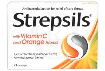 STREPSILS C VITAMINLI PORTAKAL PASTIL 24 pastil İlaç Görseli