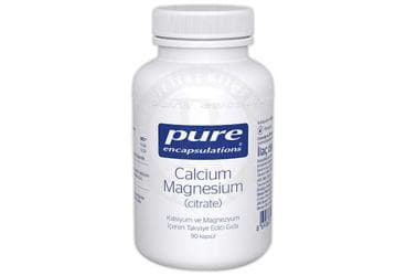 PURE ENCAPSULATIONS KALSIYUM VE MAGNEZYUM SITRAT ICEREN TAKVIYE EDICI GIDA KAPSUL 90 kapsül İlaç Görseli