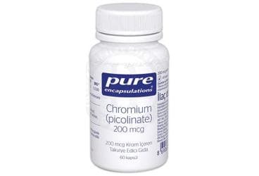 PURE ENCAPSULATIONS KROM PIKOLINAT ICEREN TAKVIYE EDICI GIDA KAPSUL 60 kapsül İlaç Görseli