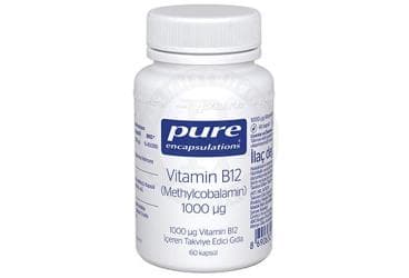 PURE ENCAPSULATIONS VITAMIN B12 ICEREN TAKVIYE EDICI GIDA KAPSUL 1000 mcg 60 kapsül İlaç Görseli