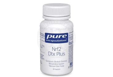 PURE ENCAPSULATIONS NRF2 DETOX PLUS GLUTATYON, BROKOLI EKSTRESI RESVERATROL ICEREN TAKVIYE EDICI GIDA 30 kapsül İlaç Görseli