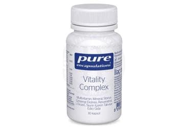 PURE ENCAPSULATIONS VITALITY COMPLEX TAKVIYE EDICI GIDA 30 kapsül İlaç Görseli