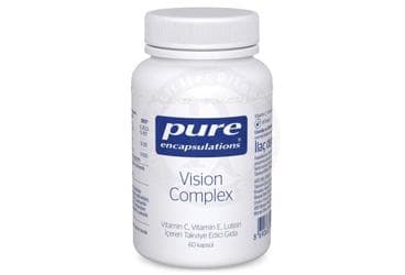 PURE ENCAPSULATIONS VISION COMPLEX VITAMIN C, VITAMIN E, LUTEIN ICEREN TAKVIYE EDICI GIDA 60 kapsül İlaç Görseli