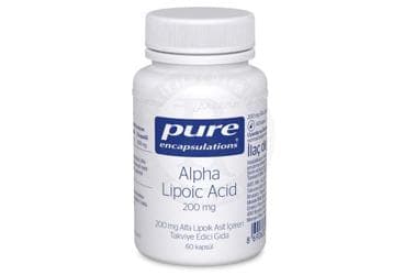 PURE ENCAPSULATIONS LIPOIC ACID LIPOIK ASIT ICEREN TAKVIYE EDICI GIDA 60 kapsül İlaç Görseli