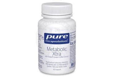 PURE ENCAPSULATIONS METABOLIC XTRA WITH SVETOL GREEN COFFEE EXTRACT TAKVIYE EDICI GIDA 60 kapsül İlaç Görseli