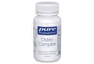PURE ENCAPSULATIONS OSTEO COMPLEX KALSIYUM, CINKO VE VITAMIN D ICEREN TAKVIYE EDICI GIDA 30 kapsül İlaç Görseli