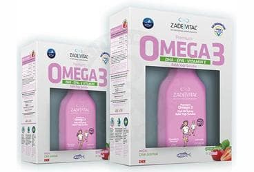 ZADE VITAL OMEGA 3 KIDS CILEK SURUP 200 ml şişe İlaç Görseli