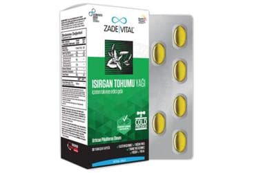 ZADE VITAL ISIRGAN TOHUMU YAGI KAPSUL 30 kapsül/blister İlaç Görseli