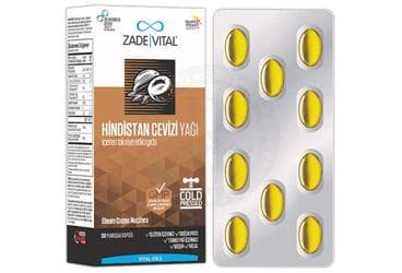 ZADE VITAL HINDISTAN CEVIZI YAGI KAPSUL 30 kapsül/blister İlaç Görseli