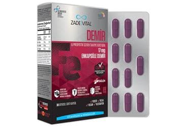 ZADE VITAL DEMIR TAKVIYE EDICI GIDA KAPSUL 500 mg 30 kapsül İlaç Görseli