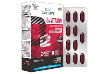 ZADE VITAL B12 VITAMINI KAPSUL 1000 mcg 30 kapsül/blister İlaç Görseli