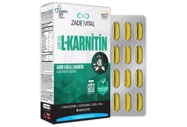 ZADE VITAL ASPIR YAGI & L-KARNITIN ICEREN KAPSUL 40 kapsül İlaç Görseli