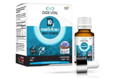 ZADE VITAL VITAMIN D3, VITAMIN K2 (MK-7) VE KETEN TOHUMU YAGI DAMLA 20 ml İlaç Görseli