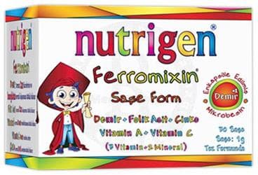 NUTRIGEN FERROMIXIN VITAMIN MINERAL SASE 30 saşe İlaç Görseli