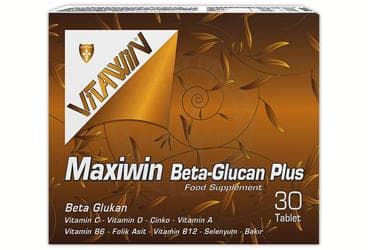 VITAWIN MAXIWIN BETA-GLUCAN PLUS TAKVIYE EDICI GIDA 30 tablet İlaç Görseli